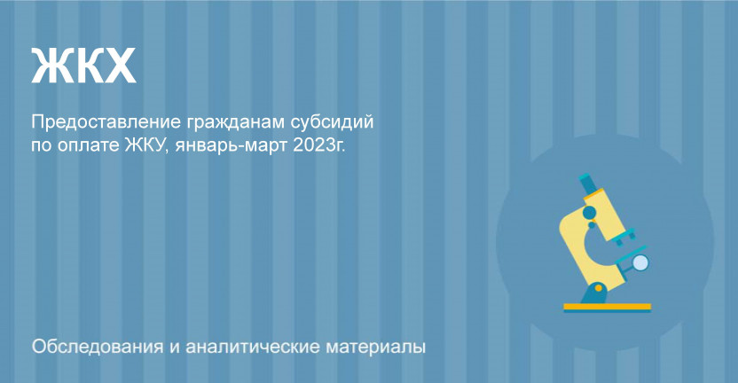 Предоставление гражданам субсидий по оплате жилого помещения и коммунальных услуг в Камчатском крае в I квартале 2023г.